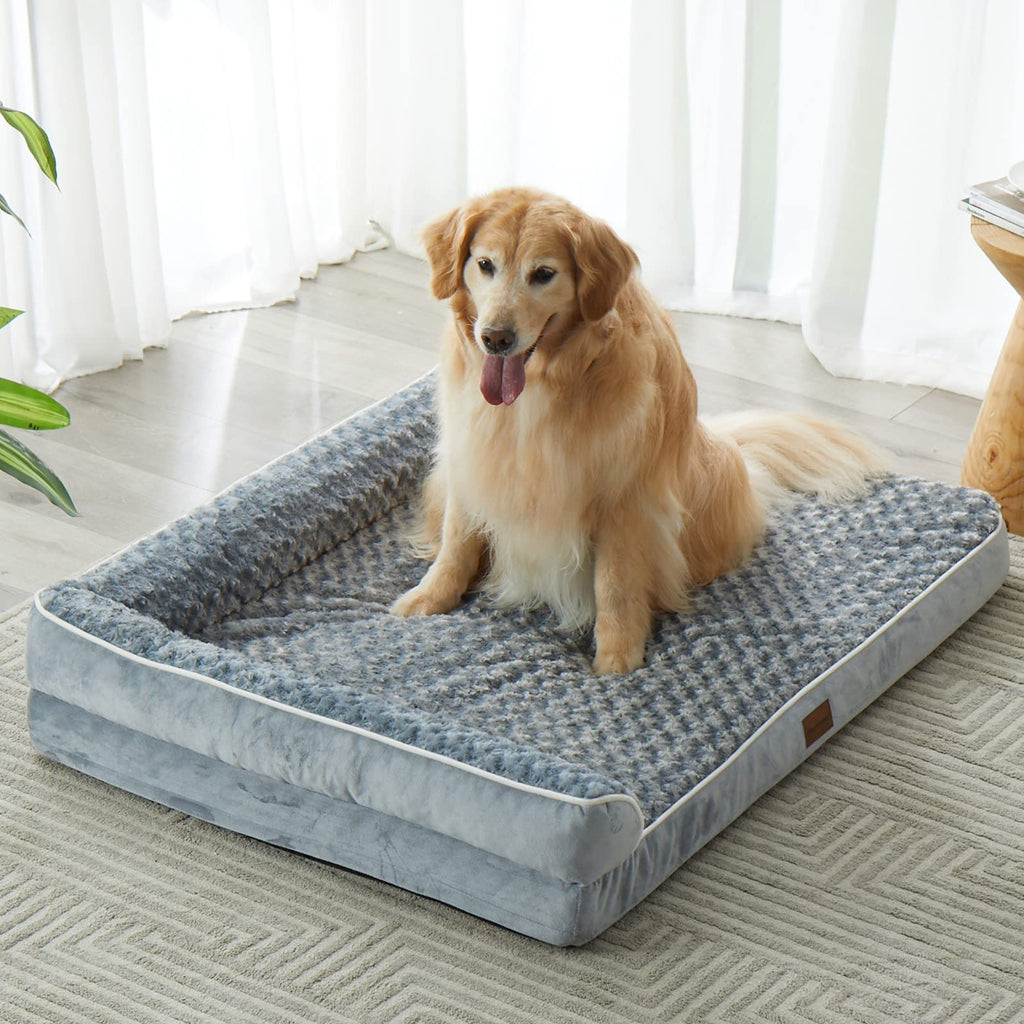 BFPETHOME Orthopedic Washable Dog Bed, Sleeping Couch for Large Senior Dogs