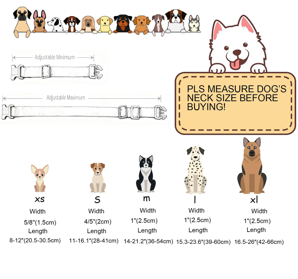 DOGWONG Dinosaur Dog Collar-Cute Green Dinosaur Dog Collar for Small Dogs, Adjustable Comfortable Cotton Boy Dog Collars for Small Medium Large Dogs,M