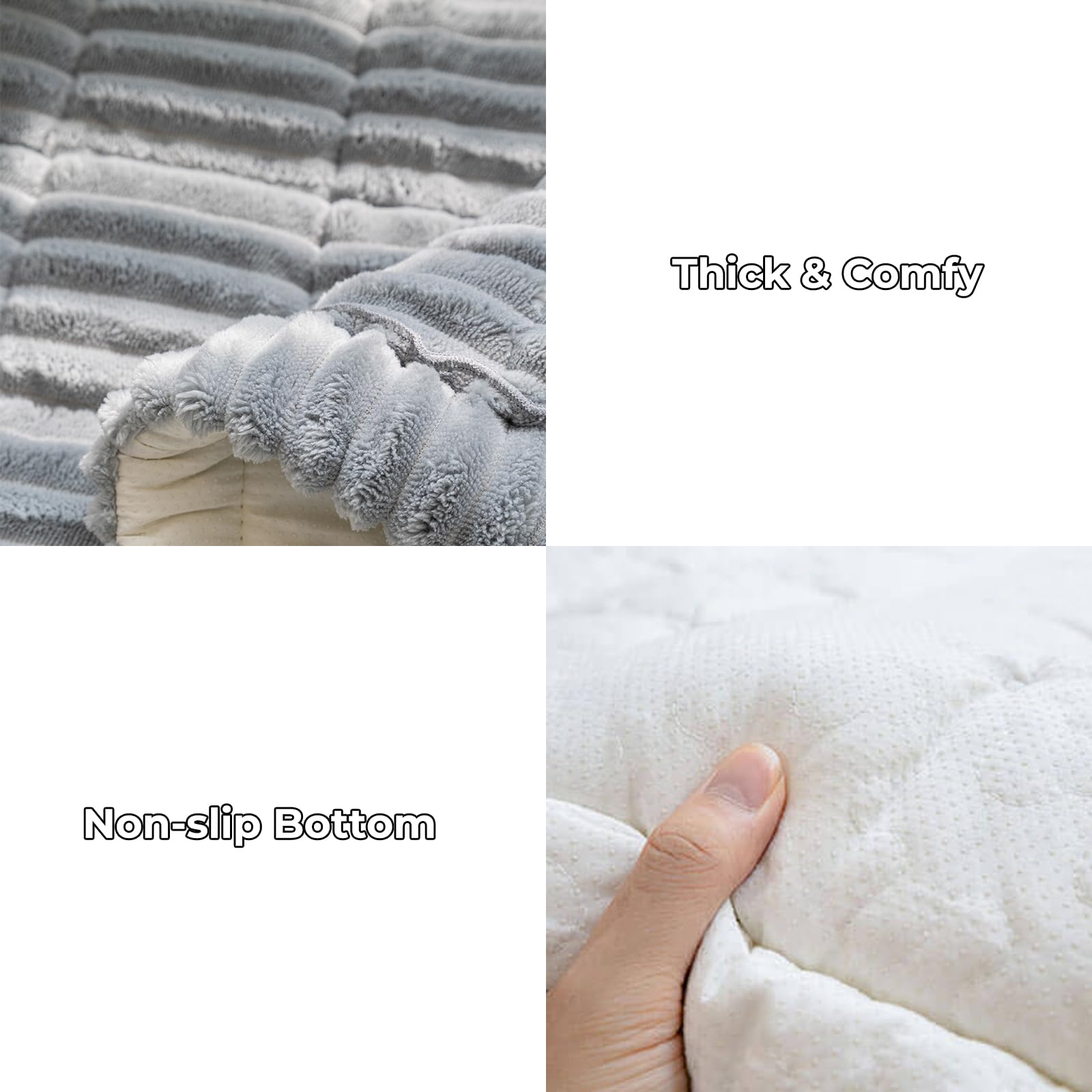 FUNNY FUZZY Couch Covers for Dogs, Non-Slip Pet Sofa Cover 27.6"×82.7"