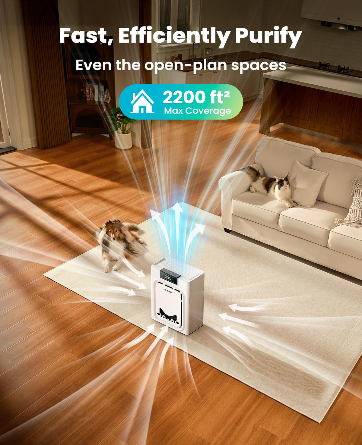 oneisall Pet Air Purifiers for Home,PP05