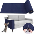 Climbing Cat Scratcher Mat Trimmable Cat Scratching Post Carpet 78.7’’x15.8’’ Self Adhesive Carpet Mat Pad Replacement for Cat Tree Shelves Post Couch Wall Furniture Steps DIY Protector (Dark Blue)