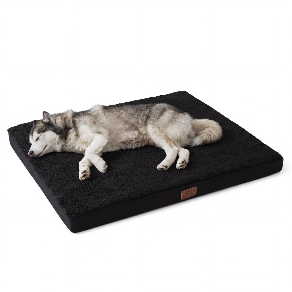 Bedsure Small Dog Bed, Cat Puppy Bed with Comfy Sherpa, 24"x16" Dark Grey