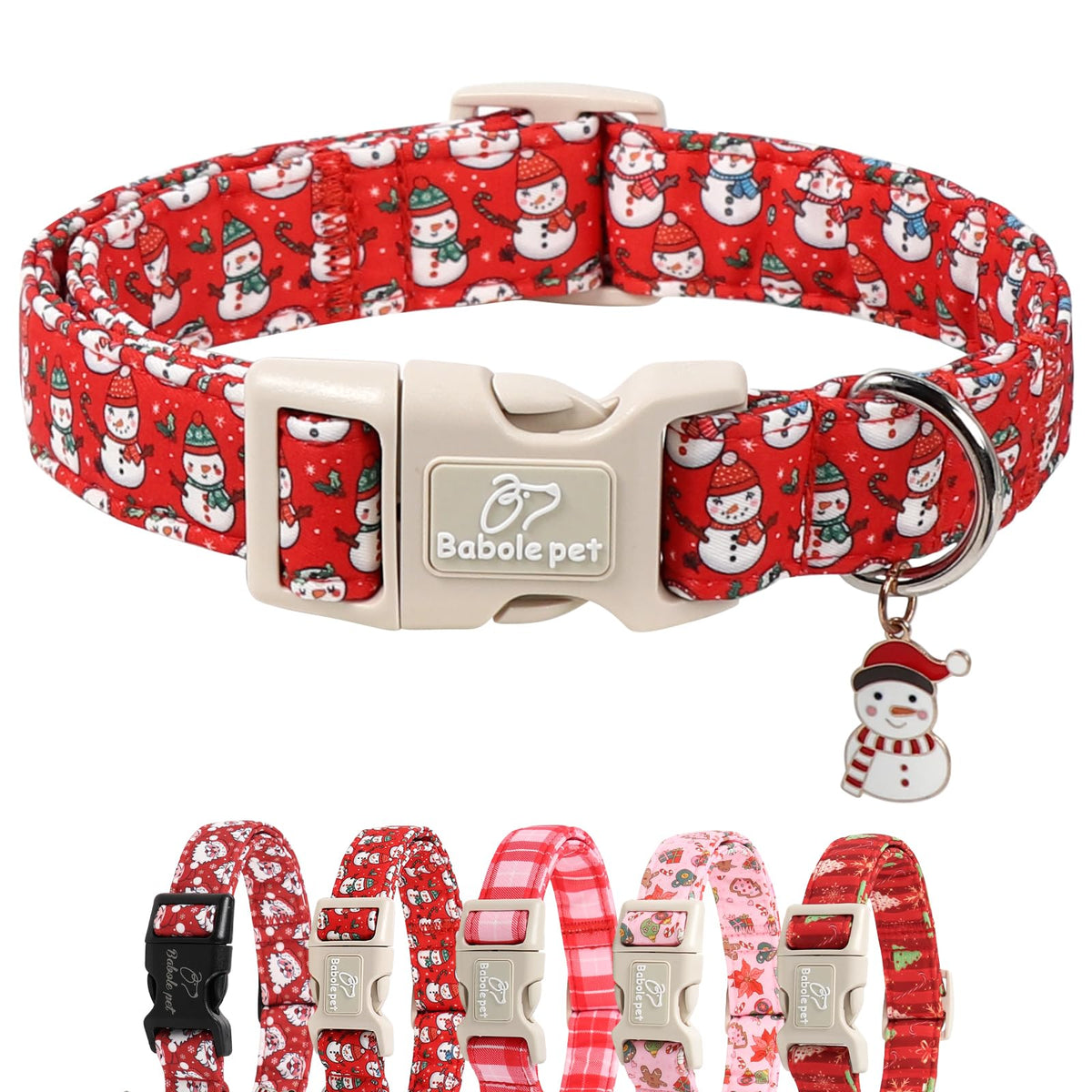 Babole Pet St Patricks Day Dog Collar for Giant Large Dogs - Lucky Flower Shamrock Green Dog Collars, Cute Irish Clover Puppy Collar with Quick Release Buckle for Girls&Boys Dogs XL