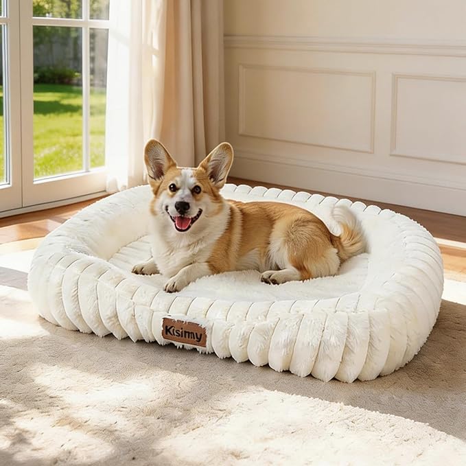 KISIMUY Orthopedic Dog Bed, Washable Large Dog Couch for Senior Dogs
