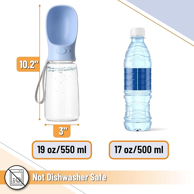 Mr. Pen- Portable Dog Water Bottle, 19 oz, Large