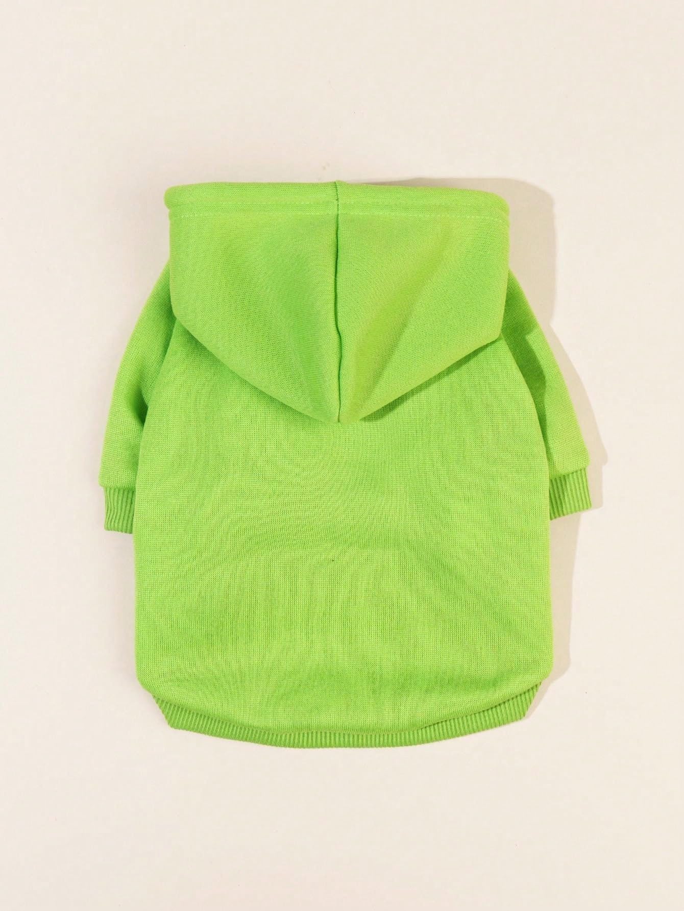 QWINEE Basic Dog Hoodie Sweatshirt Puppy Sweater Warm Cat Costumes Pet Clothes for Chihuahua Puppy Kitten Small Medium Dogs Green Large