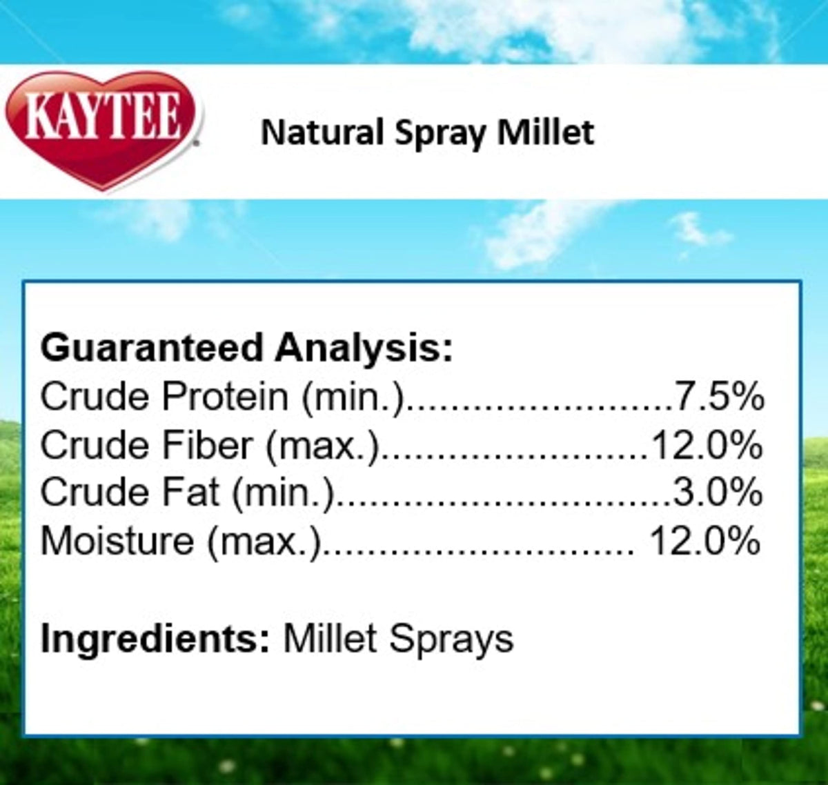 Kaytee Spray Millet Treat for Pet Birds, 7 oz