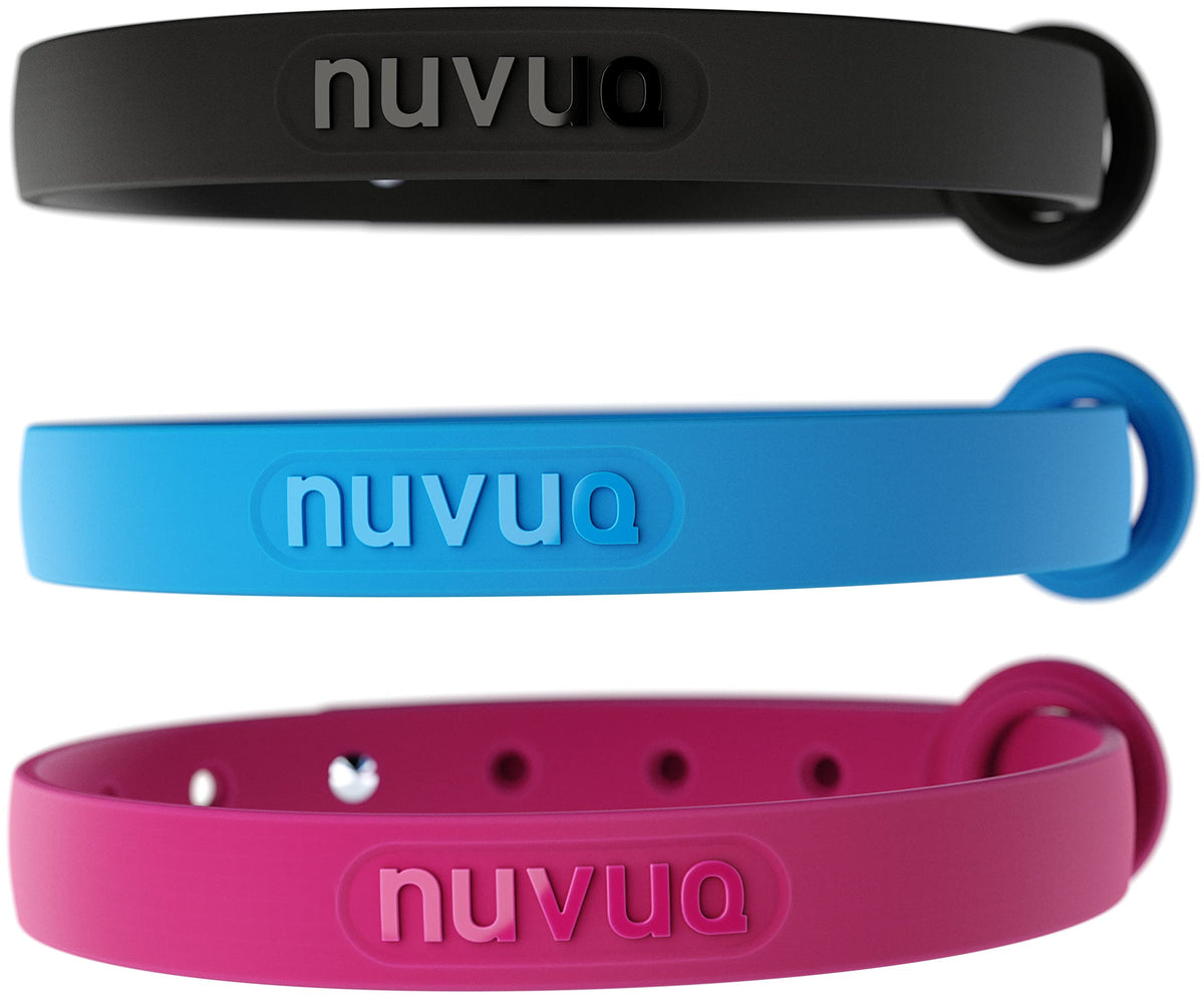 Breakaway Cat Collar - Soft, Comfortable, and Lightweight Safety Buckle Collar with Name Tag Ring for Outdoor Cats and Sensitive Skin Kittens by Nuvuq (6 ⅞" to 10 ¼", Green)