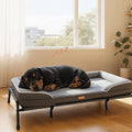 Lekereise Raised Dog Bed for Small Dogs, Waterproof Elevated Dog Cot, Outdoor Cooling Pet Bed