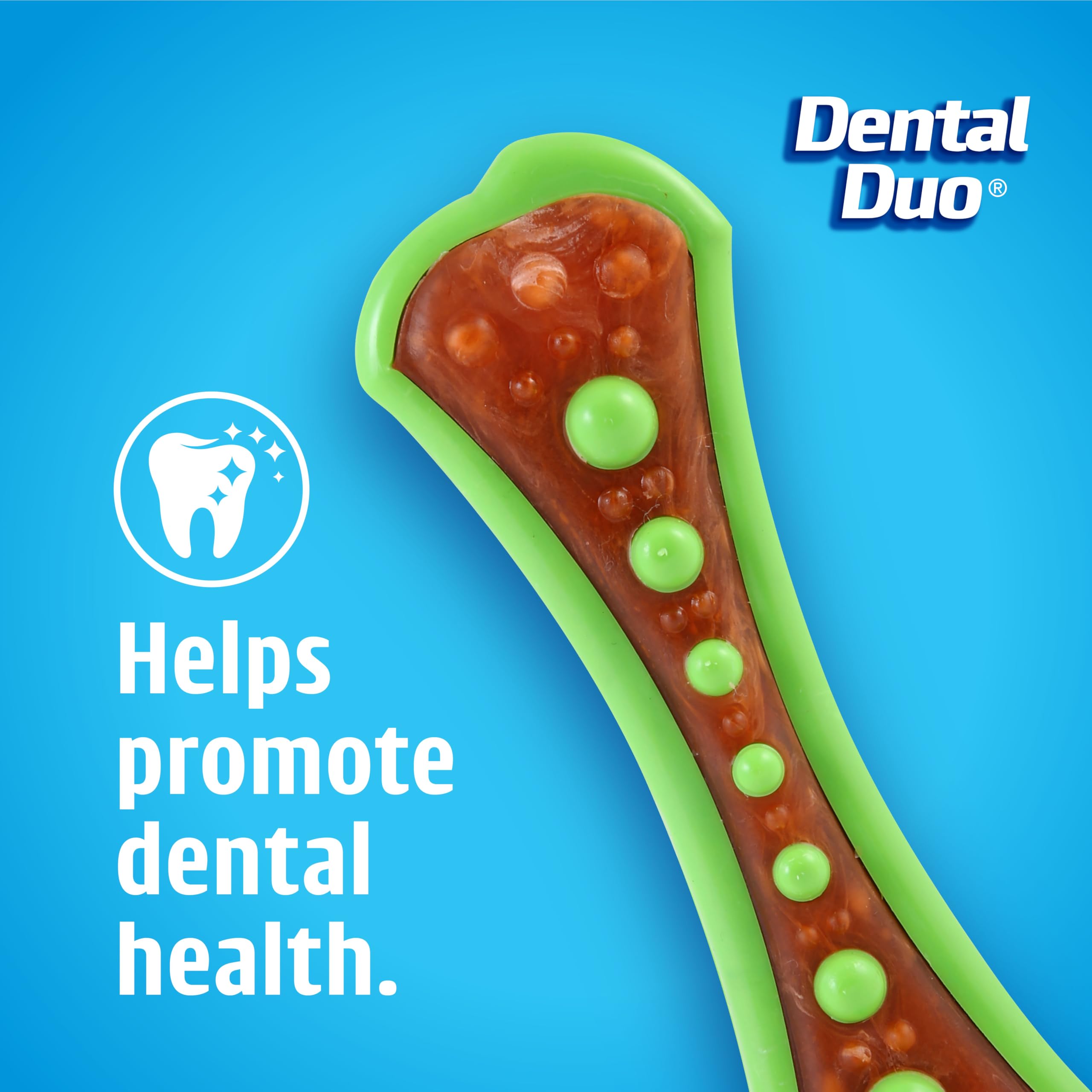 Hartz Chew 'n Clean Dental Duo Dog Treat & Chew Toy, Color Varies, Extra Small, 6 Count