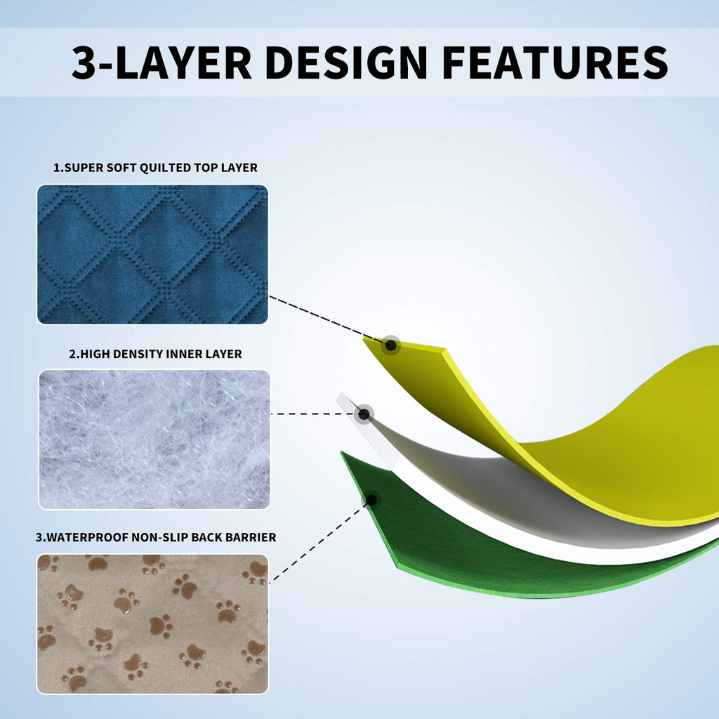Easy-Going Waterproof Dog Bed Cover, Non-Slip Pet Blanket, 68x82in