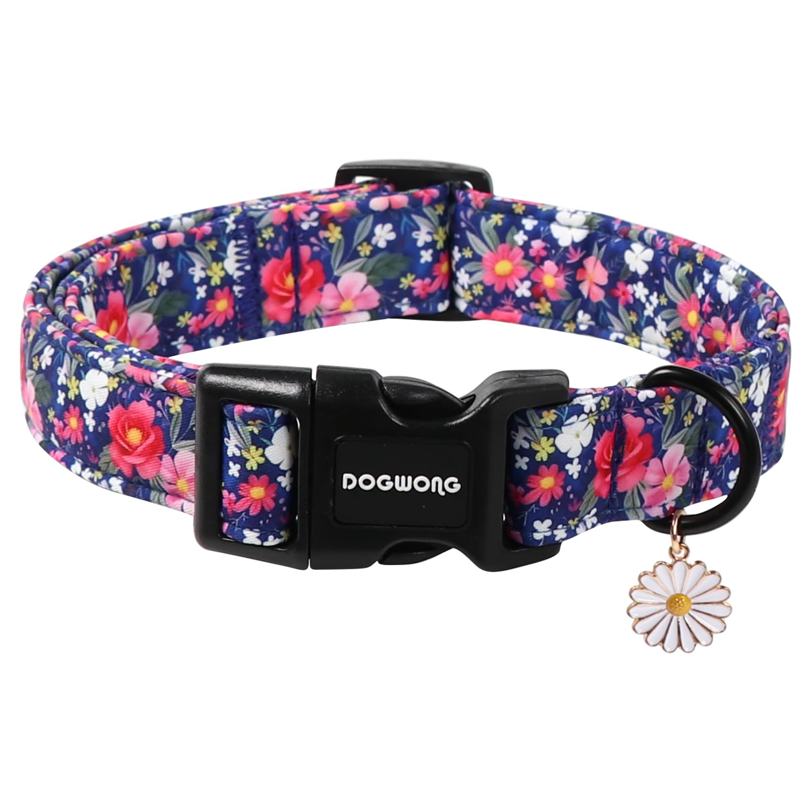 DOGWONG Fall Pumpkin Dog Collar- Cute Daisy Pumpkin Dog Collars Adjustable Orange Halloween Thanksgiving Dog Collar for Small Medium Large Dogs M — XS — L — M