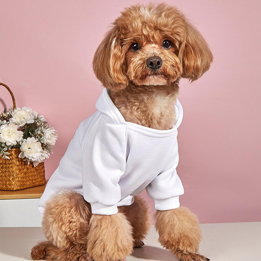 Soft Dog Hoodies for Small Dogs, Warm Fleece Puppy Clothes with Pocket