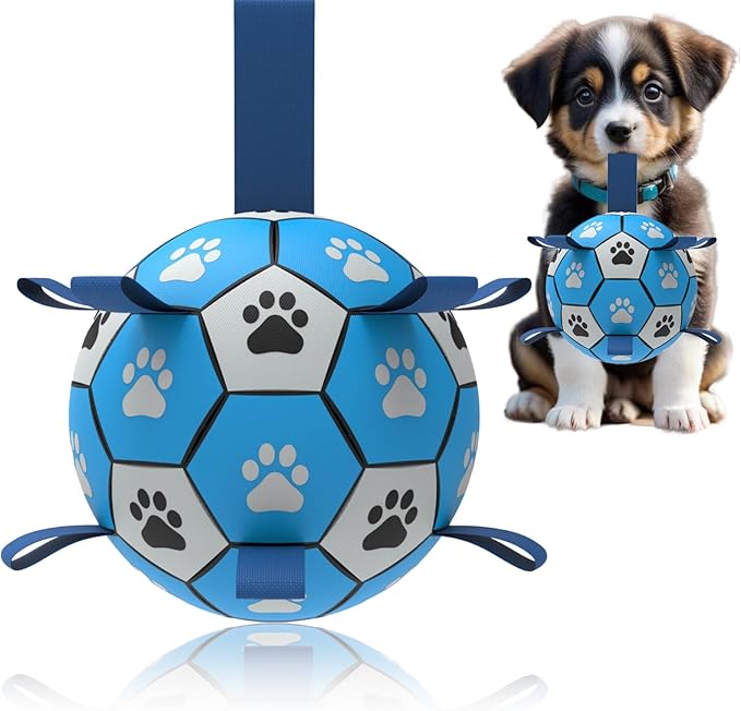 Domchan 7 Pcs Puppy Dog Toys Storage Basket Set Dog Gift Chew Toys for Teething Squeaky Plush Duck Rope Woven Basket with Handles for Small Puppy