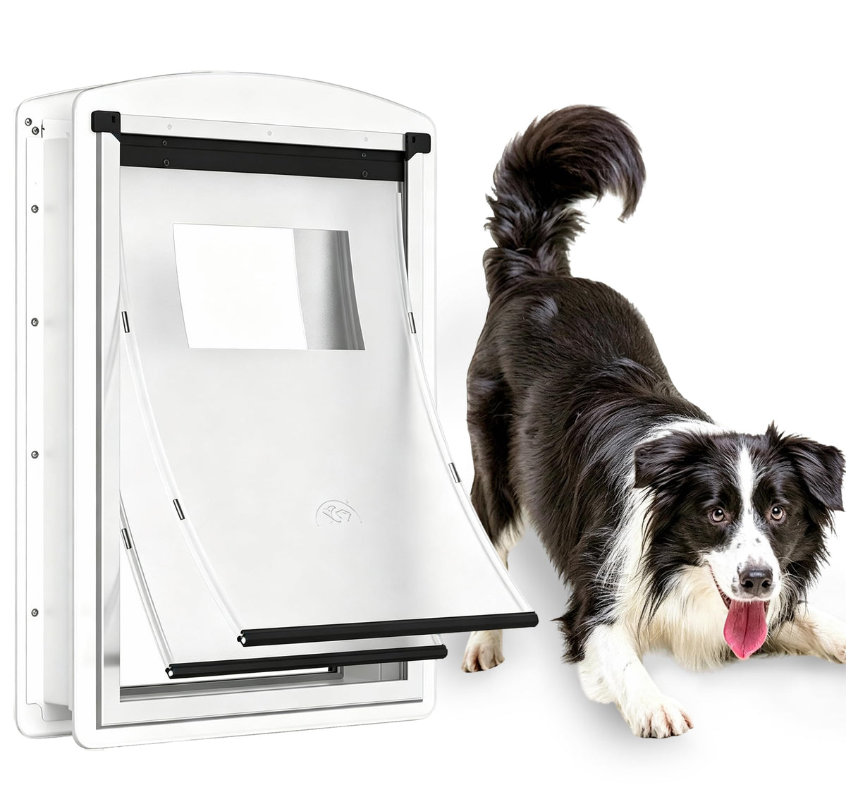 Cat Door for Exterior & Interior Doors with Steel Frame