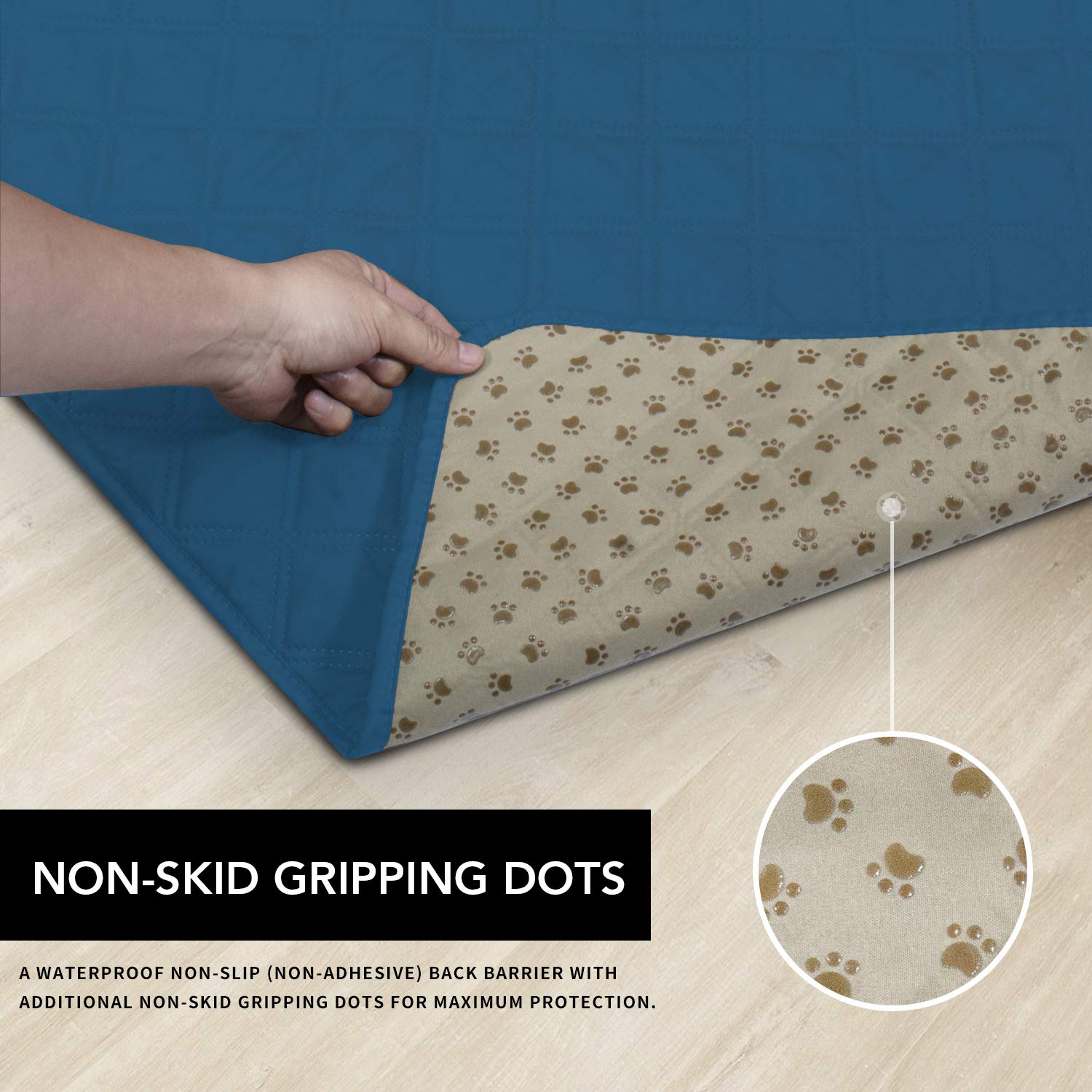 Easy-Going Waterproof Dog Bed Cover, Non-Slip Pet Blanket, 68x82in