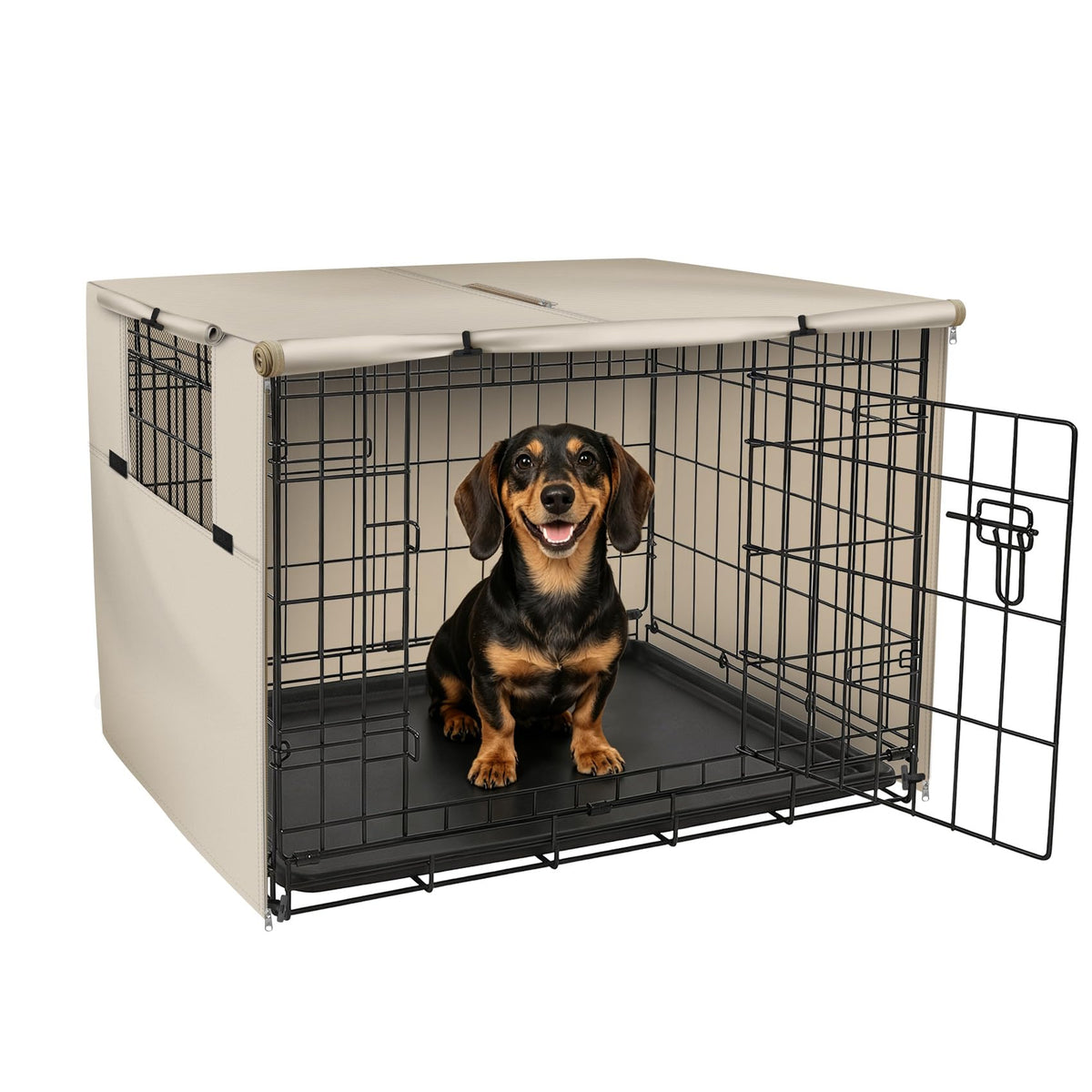 Explore Land Dog Crate Cover, 36 inches, Grey