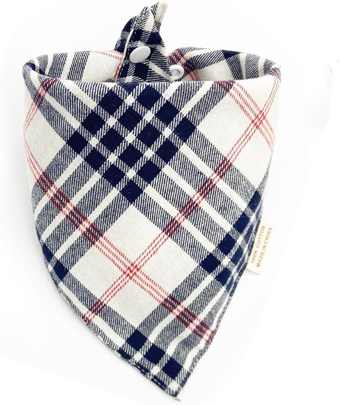 Dog Bandana(Midnight Lagoon Plaid L)