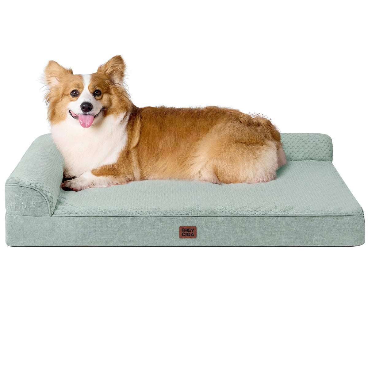 EHEYCIGA Orthopedic Dog Bed Medium Size, Memory Foam Dog Bed, Navy Blue