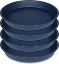 Bleuhome 6 Pack of 6 inch Plant Saucer Drainage Tray, 4 5 7 8 10 12 13 15 17 19 inch Plastic Plant Water Tray, Flower Saucers for Indoors, Plant Dishes for Pots Base (6 inch — 19" (4 pack)