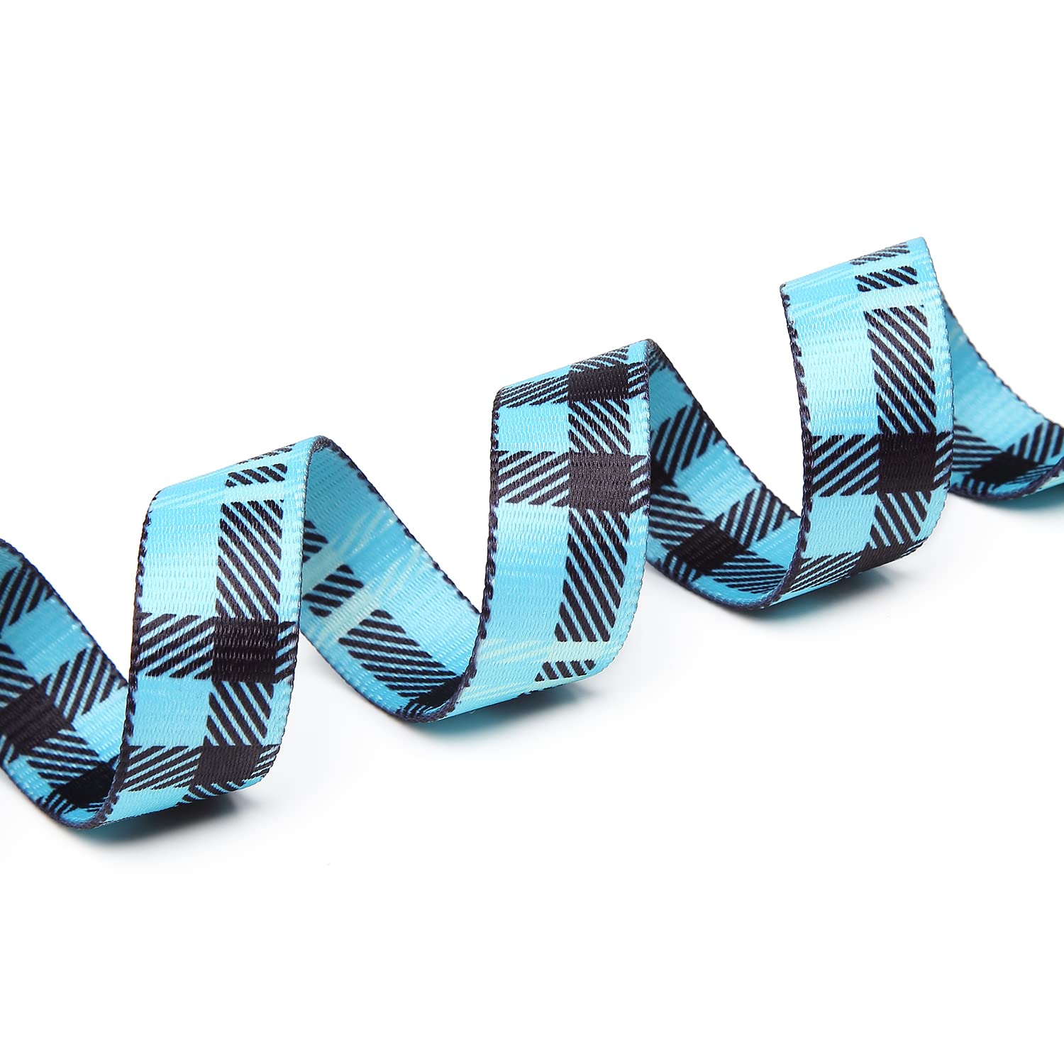 Mercano Adjustable Dog Collar - Special Design Patterns, Soft Nylon Comfortable Durable Pet Collar for Small Medium Large Dogs (L, Blue Plaid)