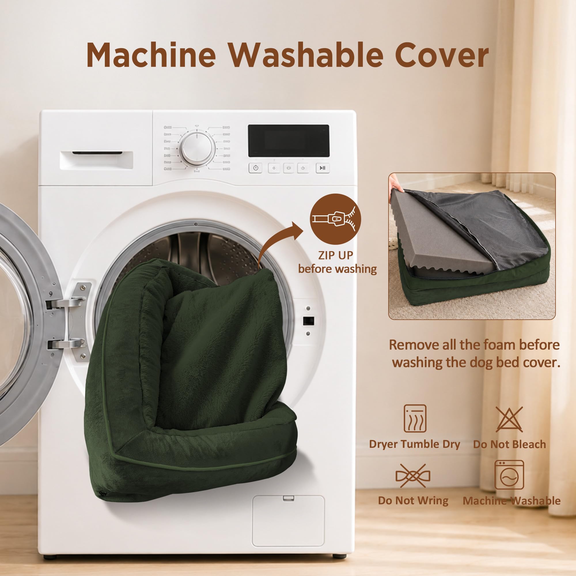Comfort Expression Waterproof Orthopedic Dog Beds for Extra Large Dog