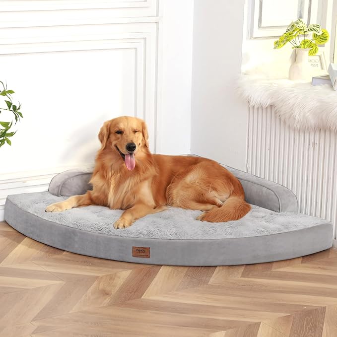 MEKIY Orthopedic Waterproof Dog Bed with Sides for Large Medium Dogs