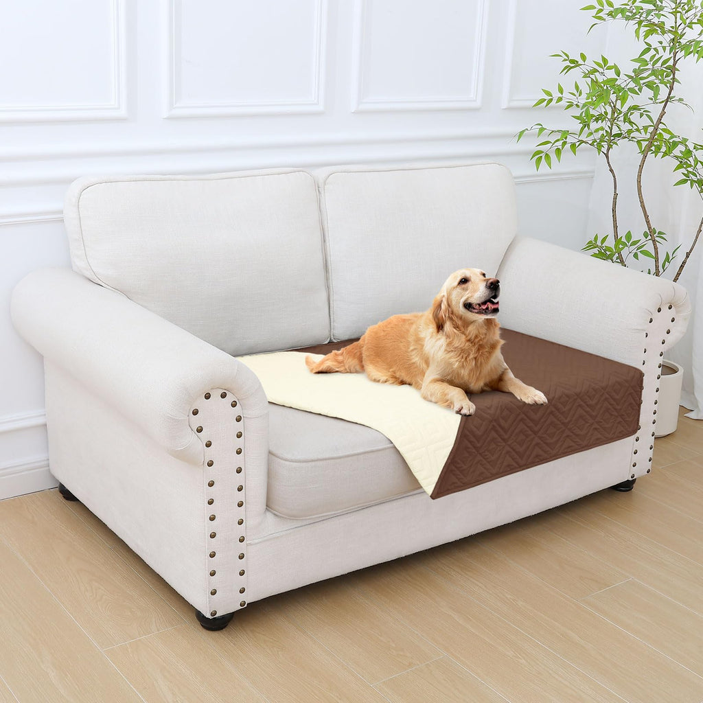 hyha Waterproof Reversible Dog Blanket, Pet Blanket for Sofa Couch