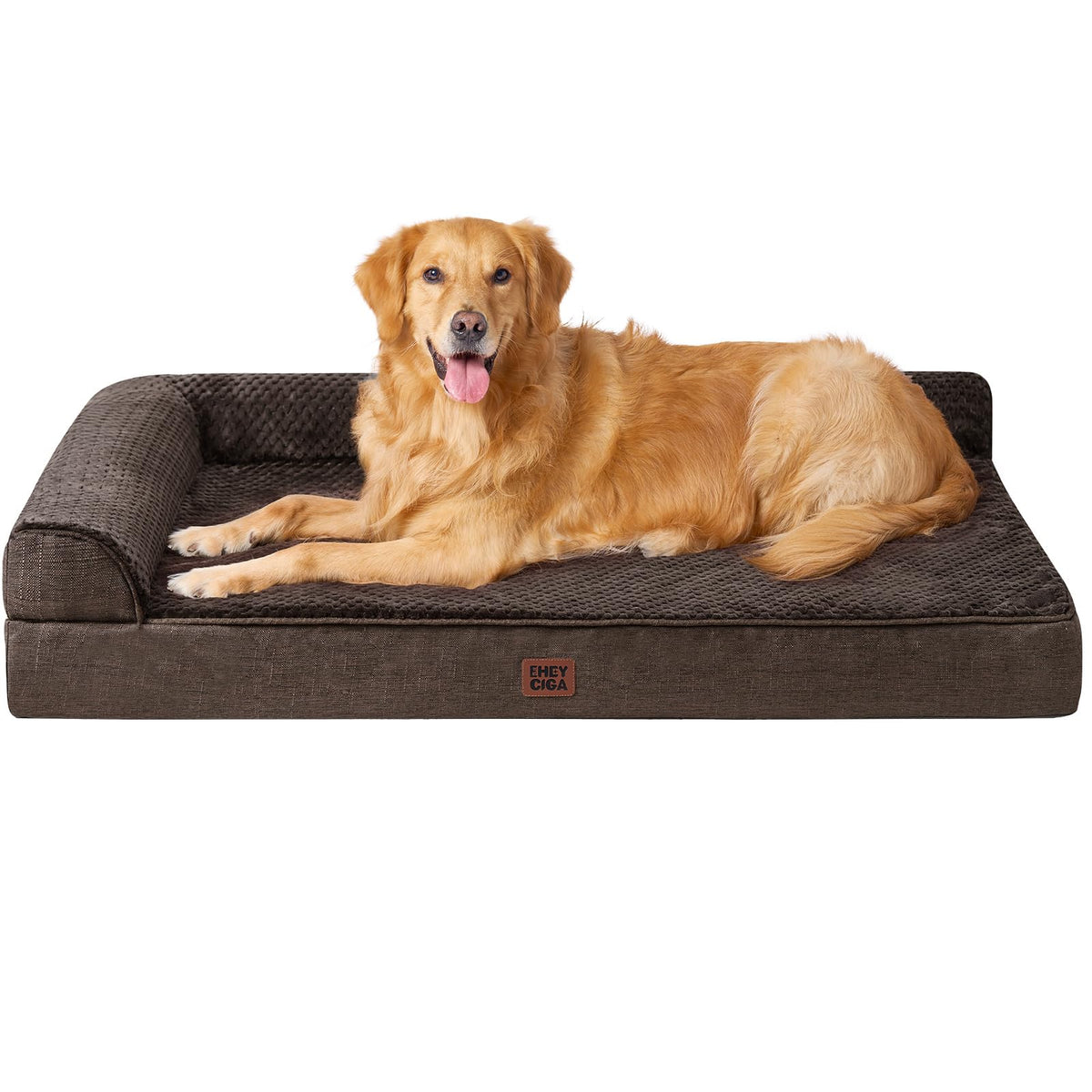 EHEYCIGA Orthopedic Dog Bed Medium Size, Memory Foam Dog Bed, Navy Blue