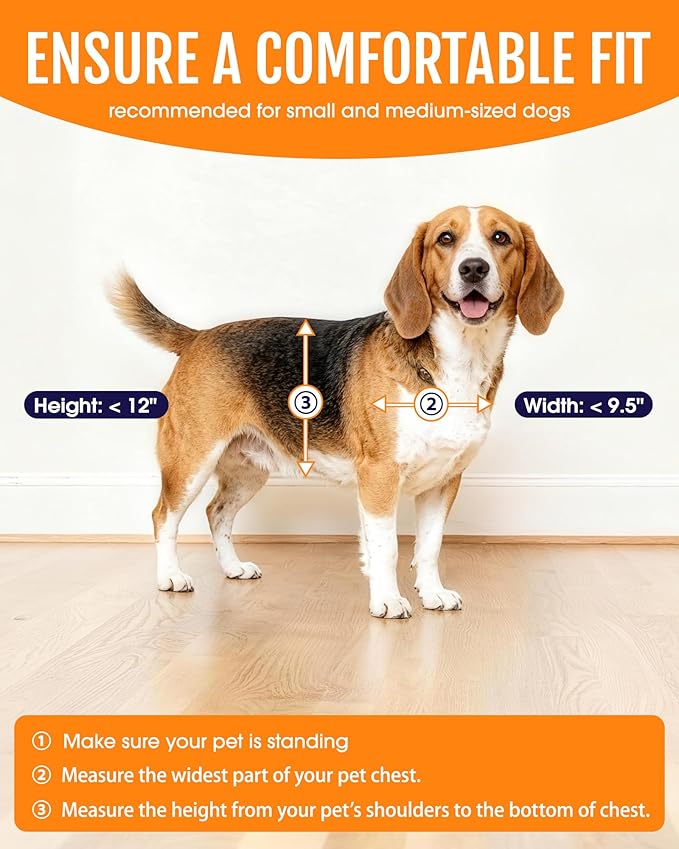Powools Pet Dog Door for Wall - Robust Steel Pet Door with Magnetic Triple Flaps, 12.6" x 10" Flap Opening, Adjustable Tunnel for 3.4"-6" Thick PVC, Wood, Drywall, for Pets Up to 45lb, White