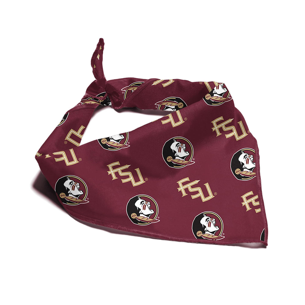 Florida State Seminoles Officially Licensed Bandana for Dogs and Cats | Fits Pets Great Gift Idea | Easy-to-Tie (Small, 13")