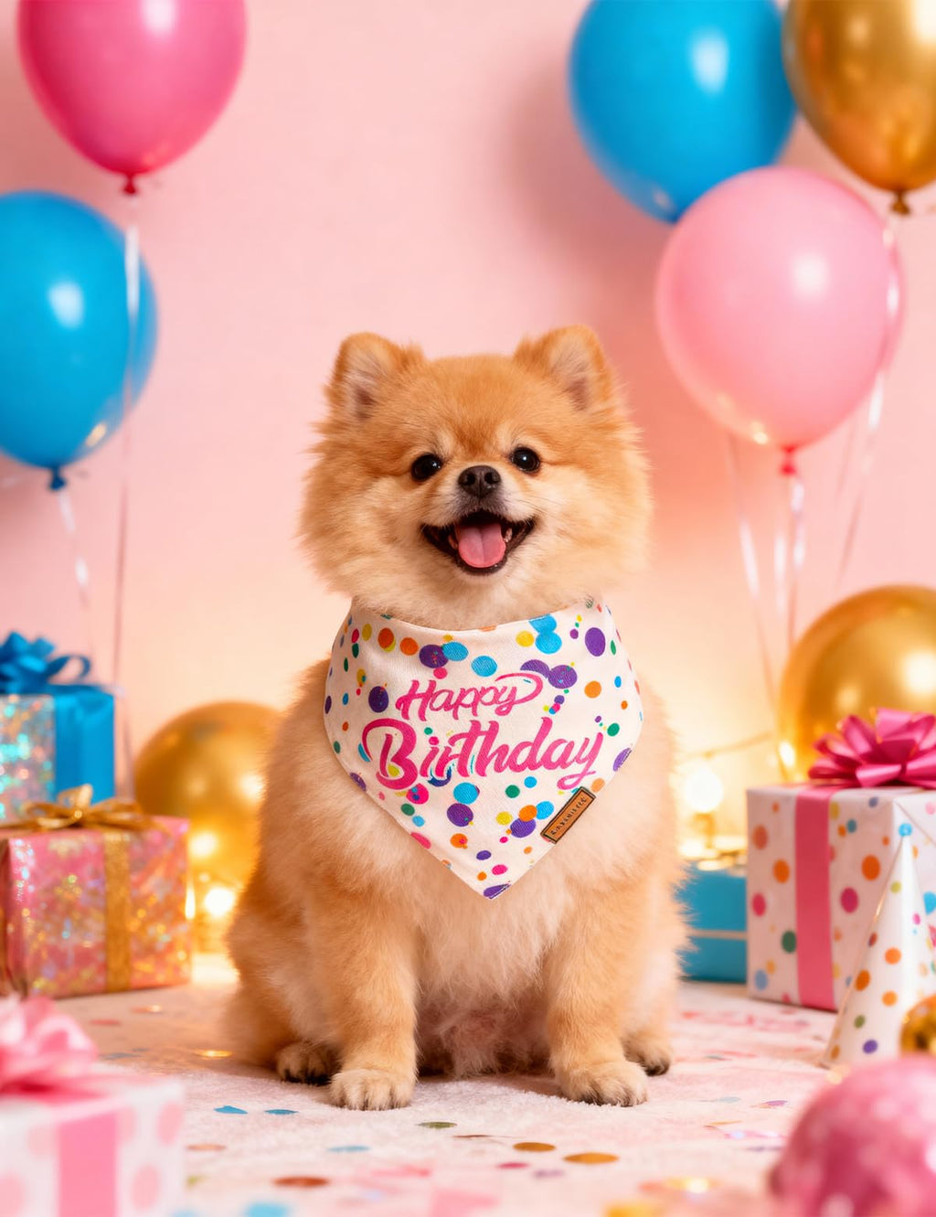 Qxsnuvvlg Dog Birthday Bandana,Dog Birthday Decorations