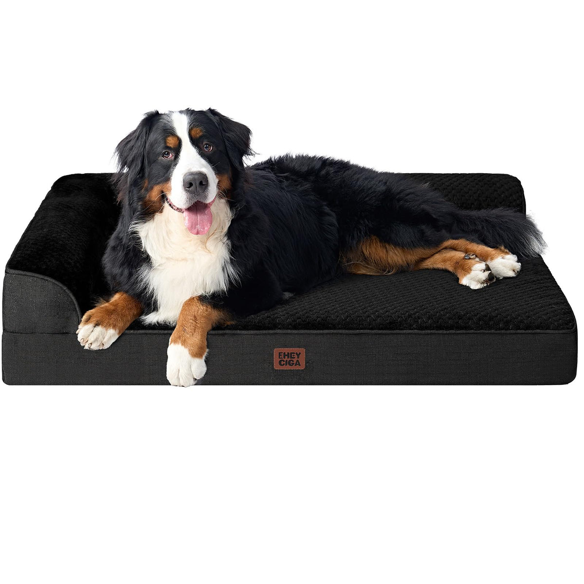 EHEYCIGA Orthopedic Dog Bed Medium Size, Memory Foam Dog Bed, Navy Blue