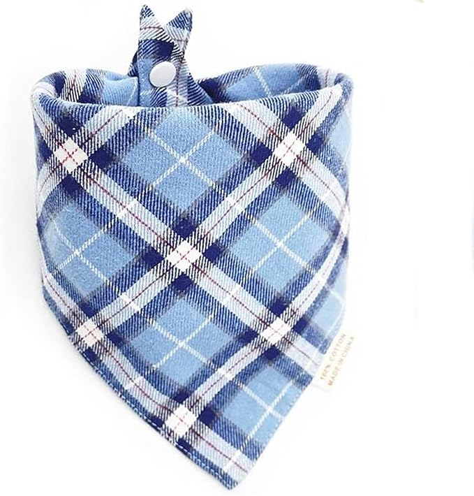 Dog Bandana(Midnight Lagoon Plaid L)