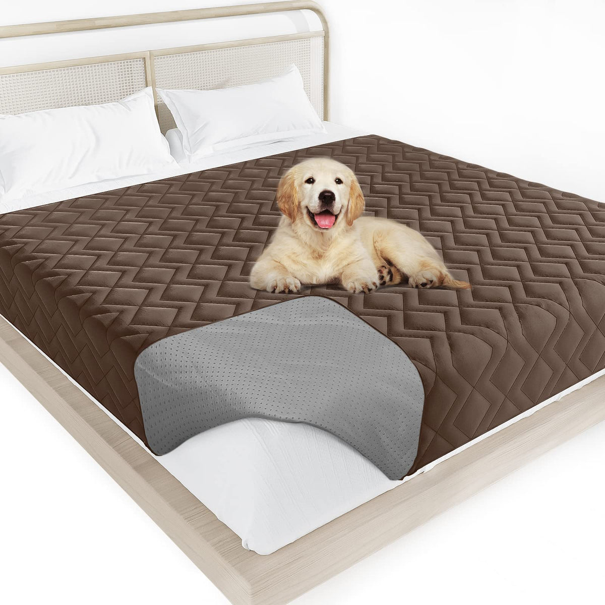 Moonsea Waterproof Dog Bed Cover Antislip Pet Blanket Sofa Couch Furniture Protector Cover for Kids Children Dog Cat(52" X 82")