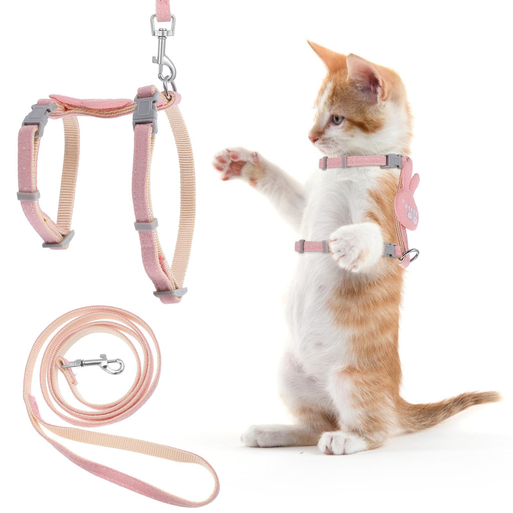 TIESOME Cat Harness and Leash Set, Adjustable Gradient Kitten Harness