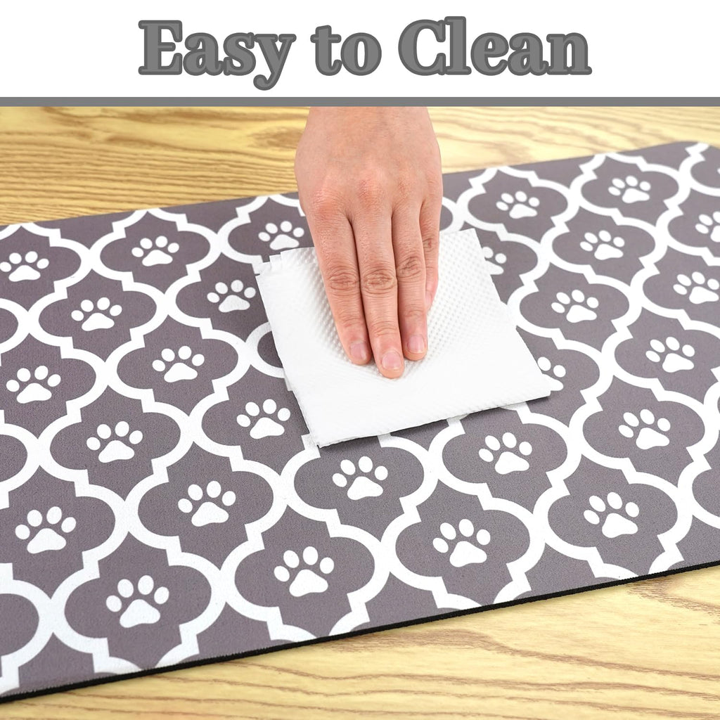 Xspatroias Dog Food Mat 17X30 Inch