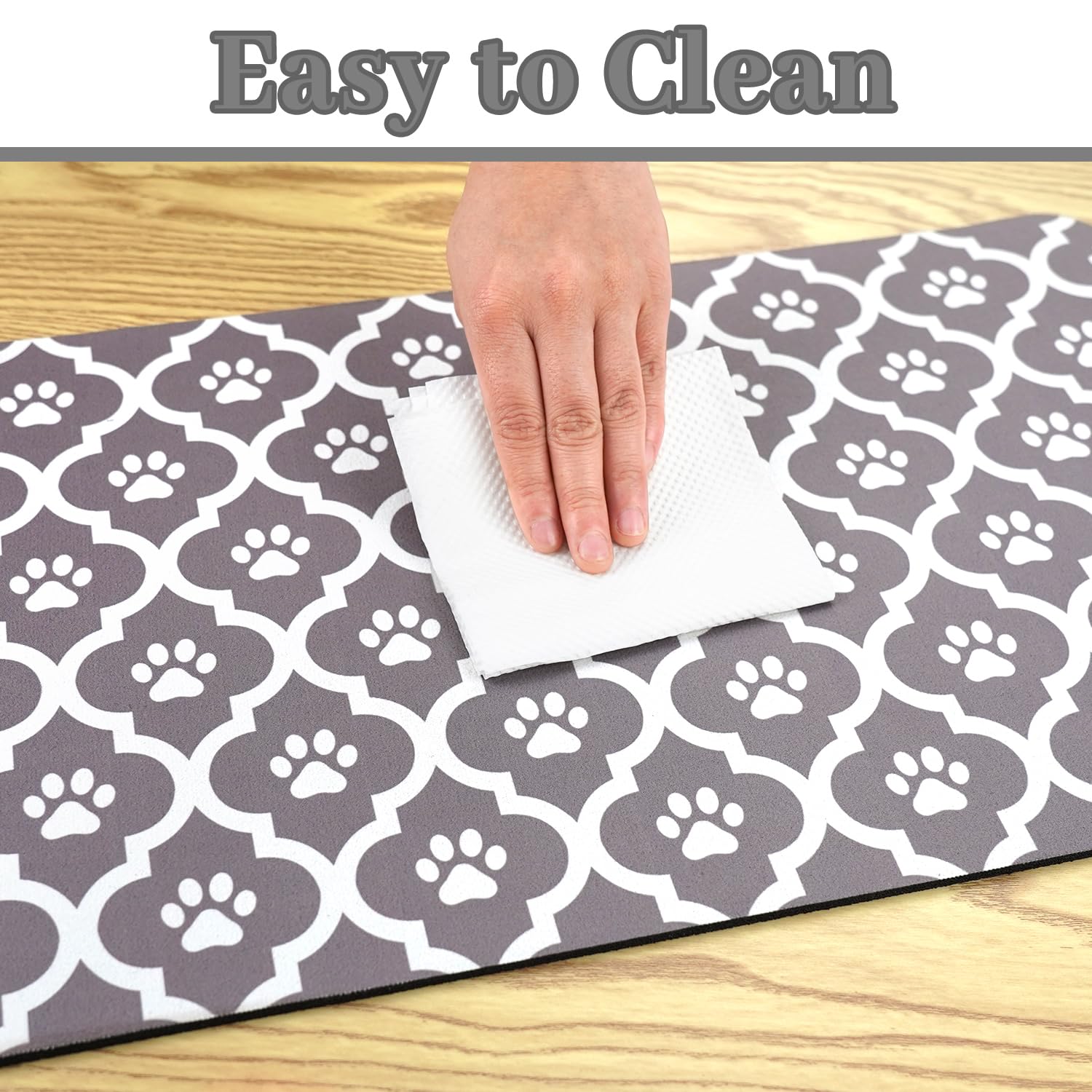 Xspatroias Dog Food Mat 17X30 Inch
