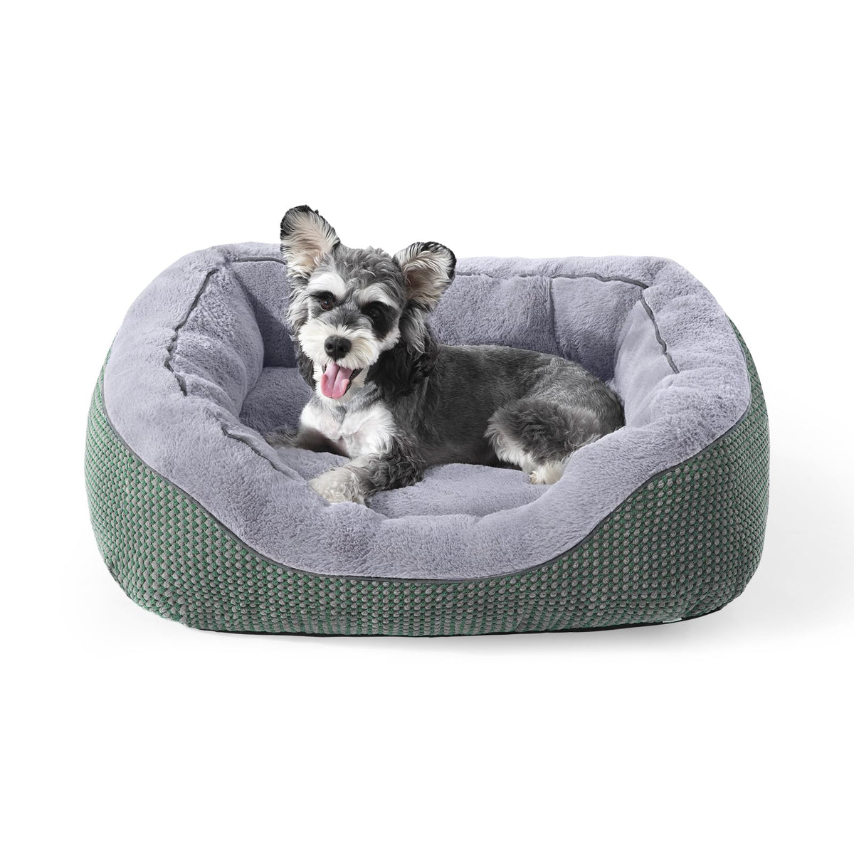 INVENHO Small Dog Bed for Small Dogs, Cat Beds for Indoor Cats Washable, Orthopedic Dog Bed, Warming Soft Calming Sleeping Puppy Bed Durable Pet Bed with Anti-Slip Bottom S(20"x19"x6")