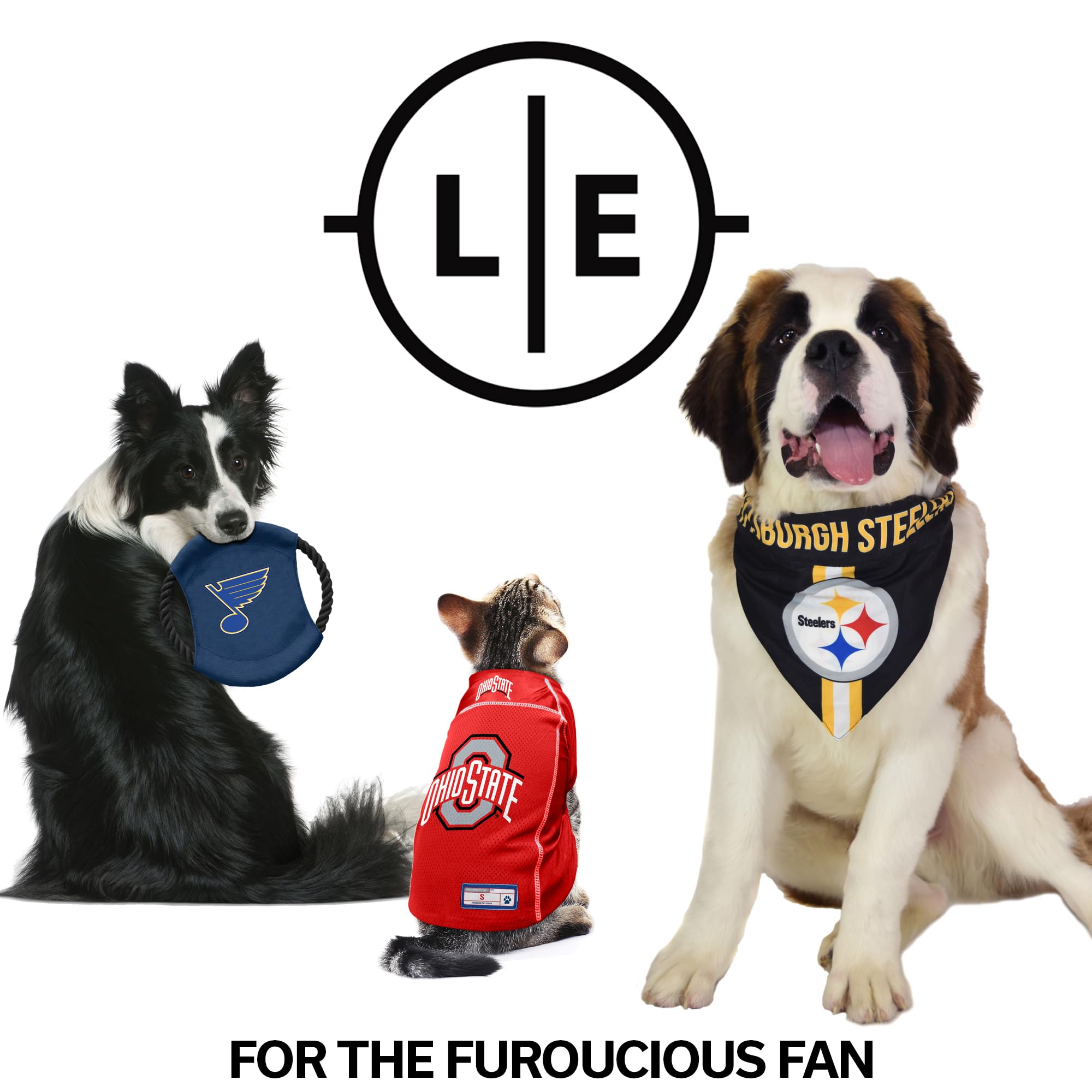 Littlearth NFL New England Patriots Pet Bandana, Team Color, Large