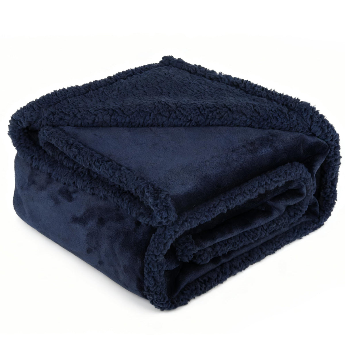 ZAKAPAWS Reversible Waterproof Soft Sherpa Dog Blanket for Large Dogs