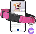 Reflective Dog Collar for Extra Small Dogs with Dog Tags Personalized & Quick Release Buckle, Adjustable and Comfortable Nylon Pet Collar, Hot Pink