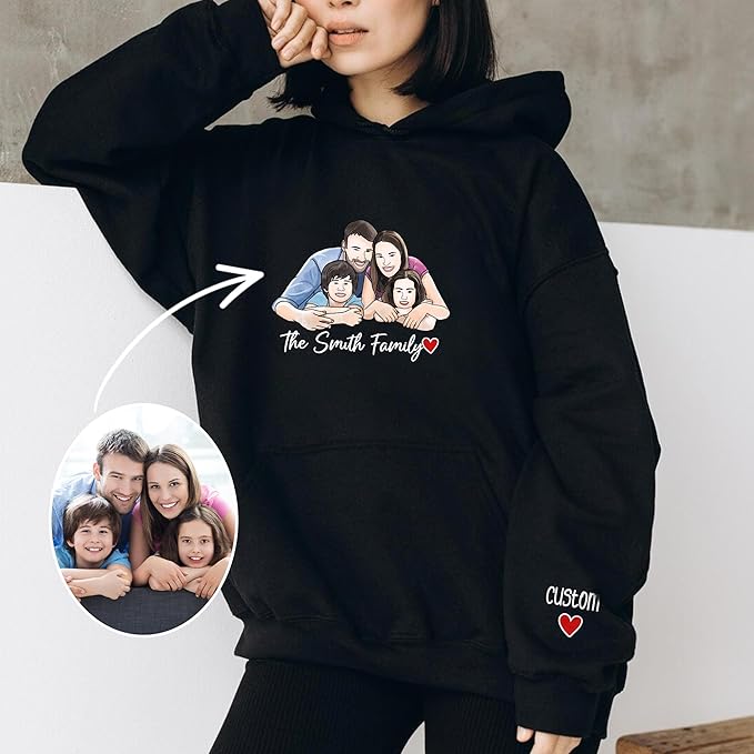 CHIARA CONTI11 Custom Dog Hoodie, Custom Pet Gifts, Custom Dog Shirt, Custom Dog Sweatshirt, Valentine's Day Gift