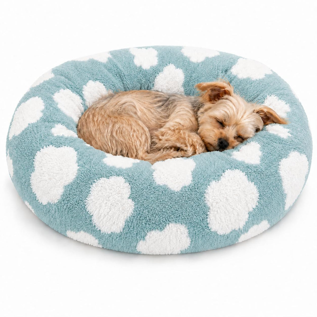 Whiskers & Friends Cat Beds for Indoor Cats & Small Dog, Fluffy Cat Bed
