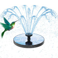AMZtime Solar Fountain, Upgraded Solar Bird Bath Fountains with 6 Nozzles