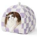 Lesure 2in1 Cute Cat House for Kitten with Washable Cushioned Pillow,16in