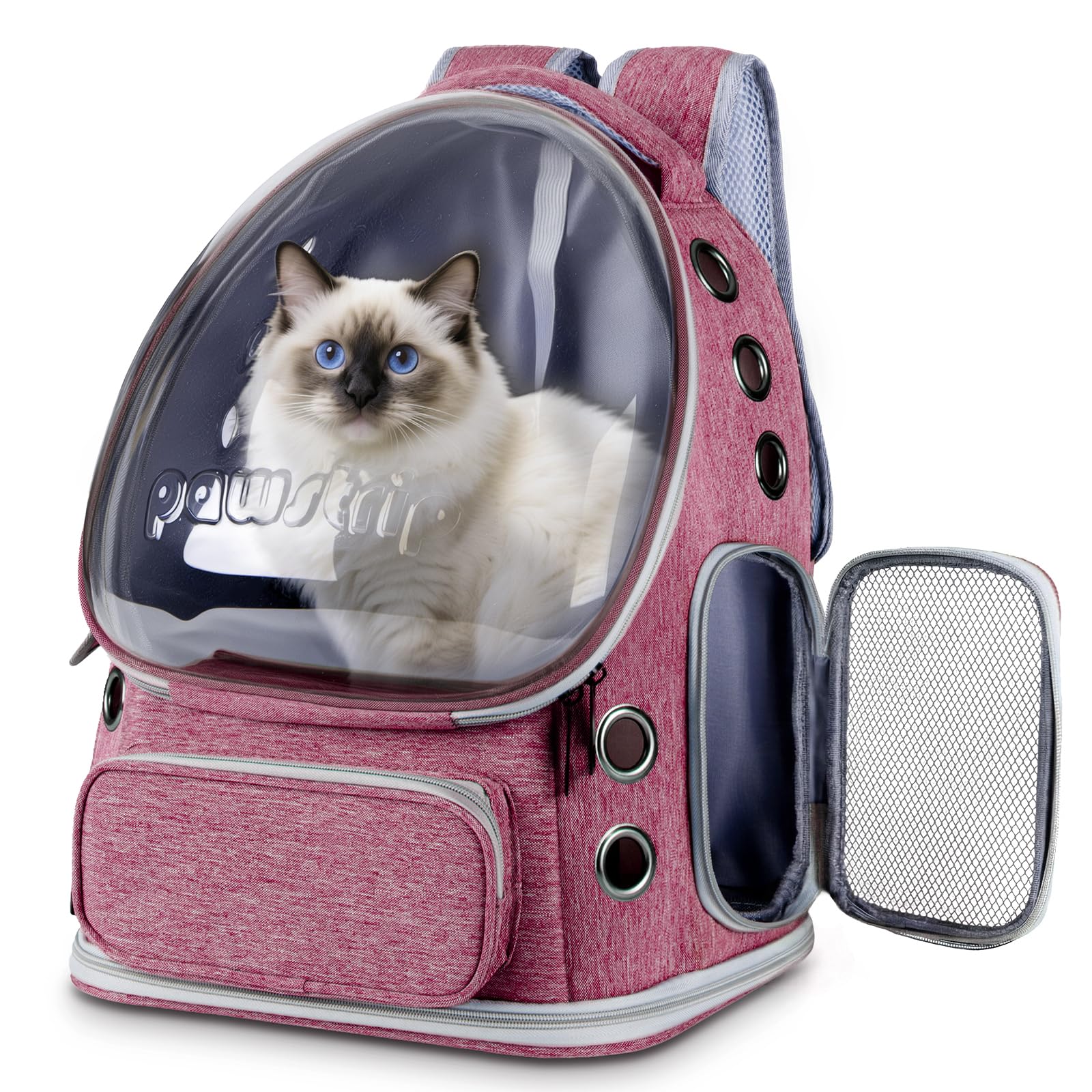 Cat Backpack Carrier Clear Bubble Window for Cats & Small Dogs up to 15 lb