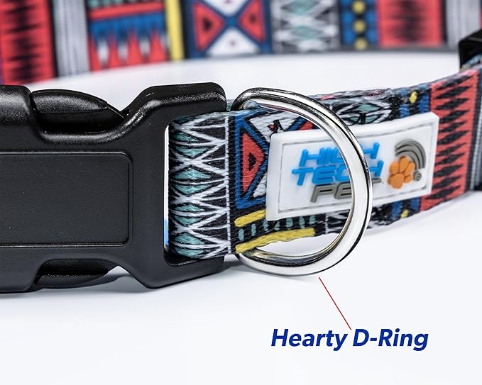 MS-5 Automatic Pet Door Collar, Genuine High Tech Pet Brand Dog Collar for Power Pet Doors - Deluxe Strap (Tribal, Large) - DC-TBL-MS5-L