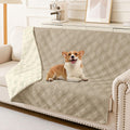 hyha Waterproof Reversible Dog Blanket, Soft Couch Cover for Dogs Washable
