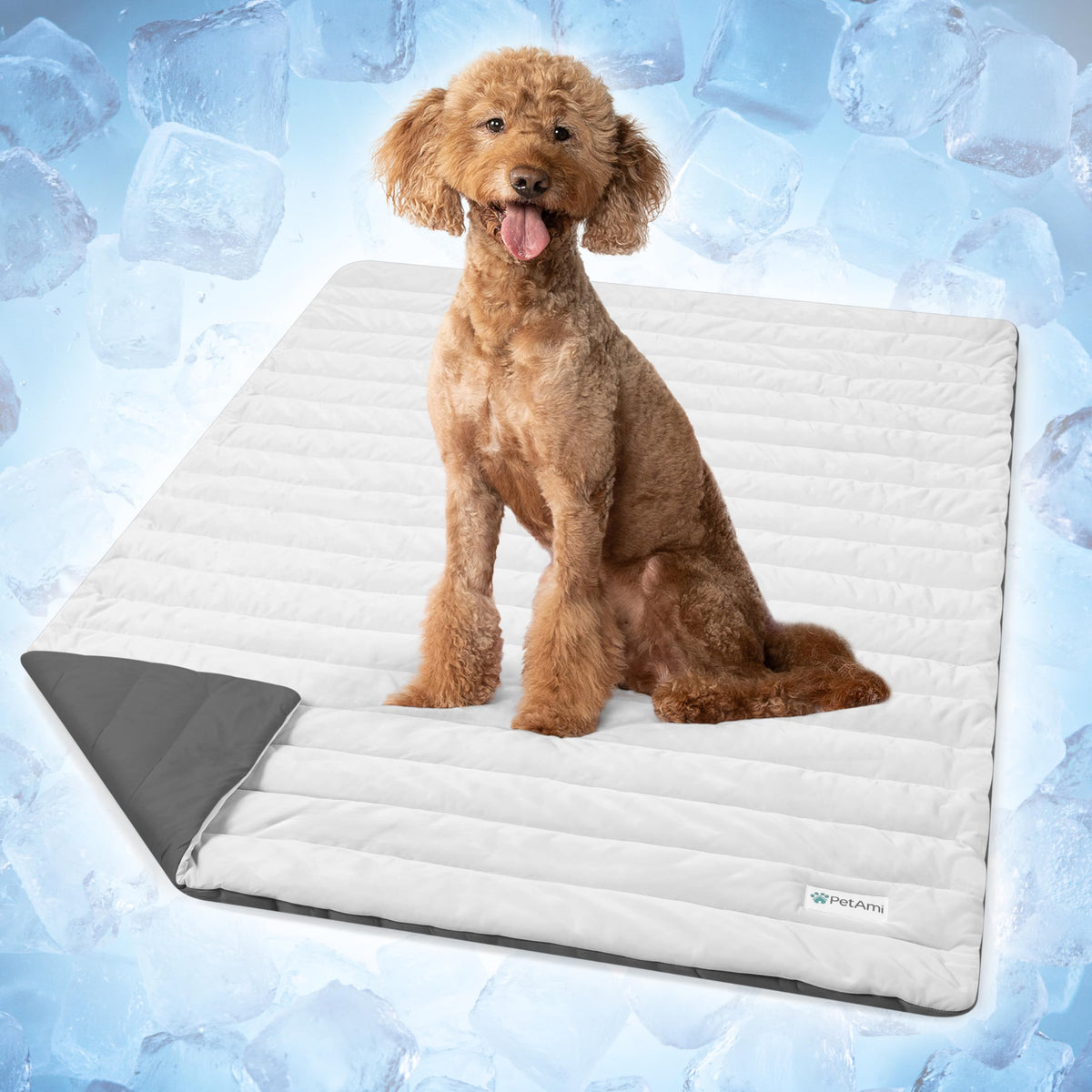 PetAmi Dog Cooling Mat Blanket Pet Pad for Small Medium Cat, Small, 24x32